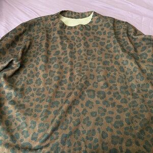 Leopard Print Men's Sweater